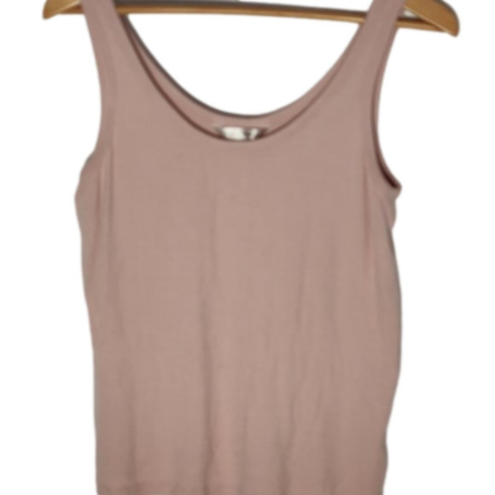 172. Banana Republic Blush Pink Ribbed Tank Top Sz Sm